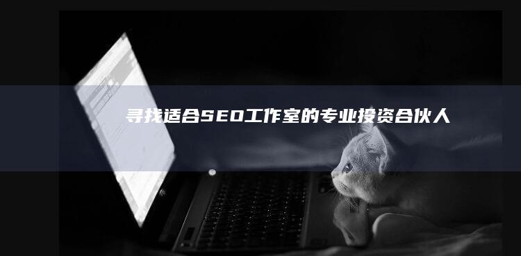 寻找适合SEO工作室的专业投资合伙人